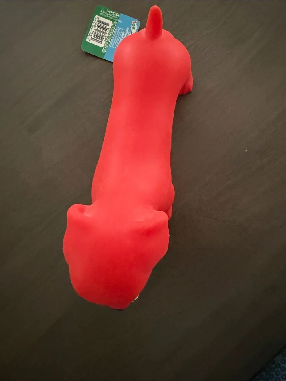 Red Plush Dachshund Squeaky Dog Toy - Durable Play Toy